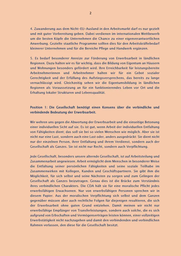 Current challenges of employment and the labour market in Germany — pages 2