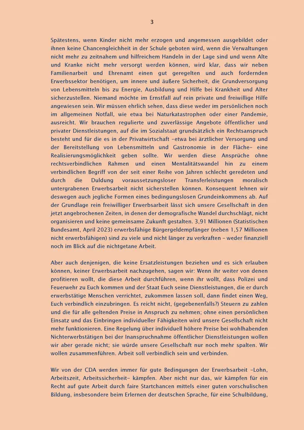 Current challenges of employment and the labour market in Germany — pages 3