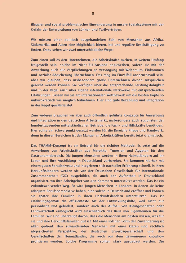 Current challenges of employment and the labour market in Germany — pages 8