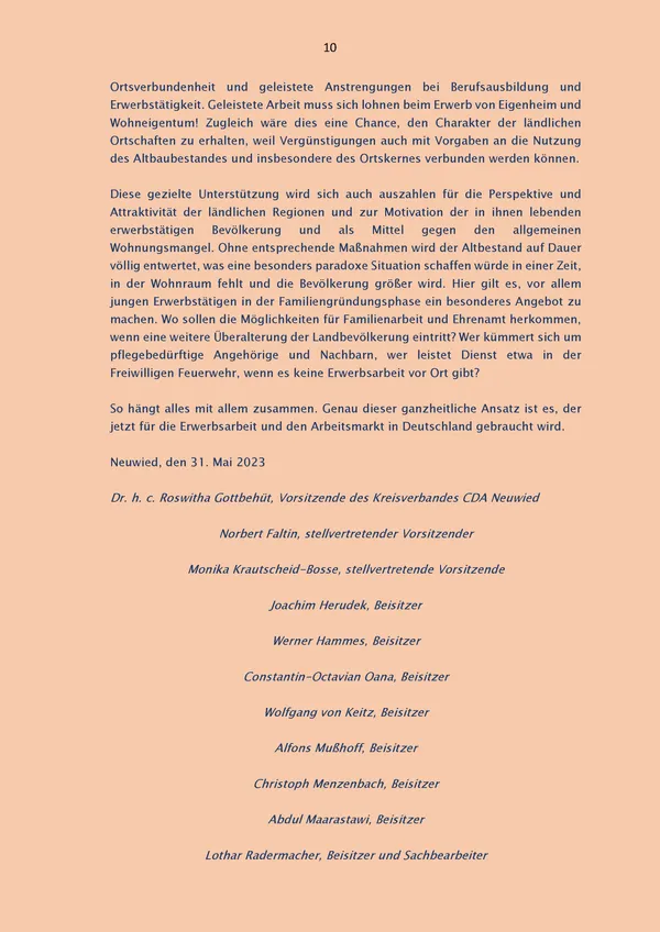 Current challenges of employment and the labour market in Germany — pages 10