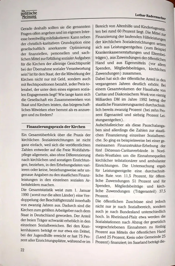 State, churches and the social sphere — pages 2
