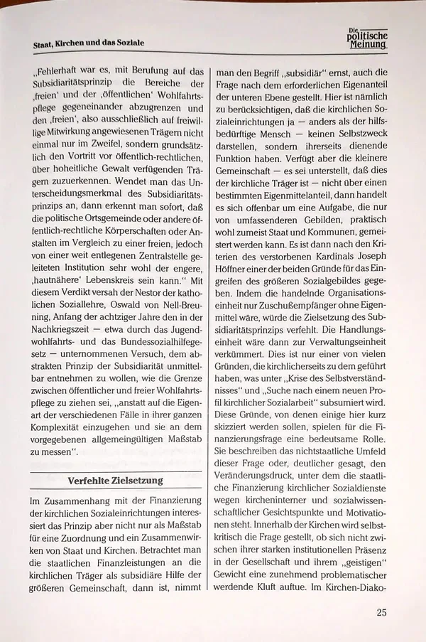 State, churches and the social sphere — pages 5